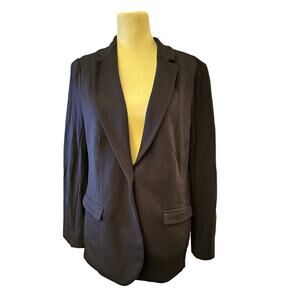 Philosophy Women's Notch Collar Ponte Knit V-Neck Stretch Blazer, Size Medium